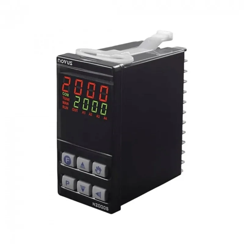Controlador Novus N2000S 48x96, entrada de sensor configurable, salida a relés proporcionales para modulación, salida pa