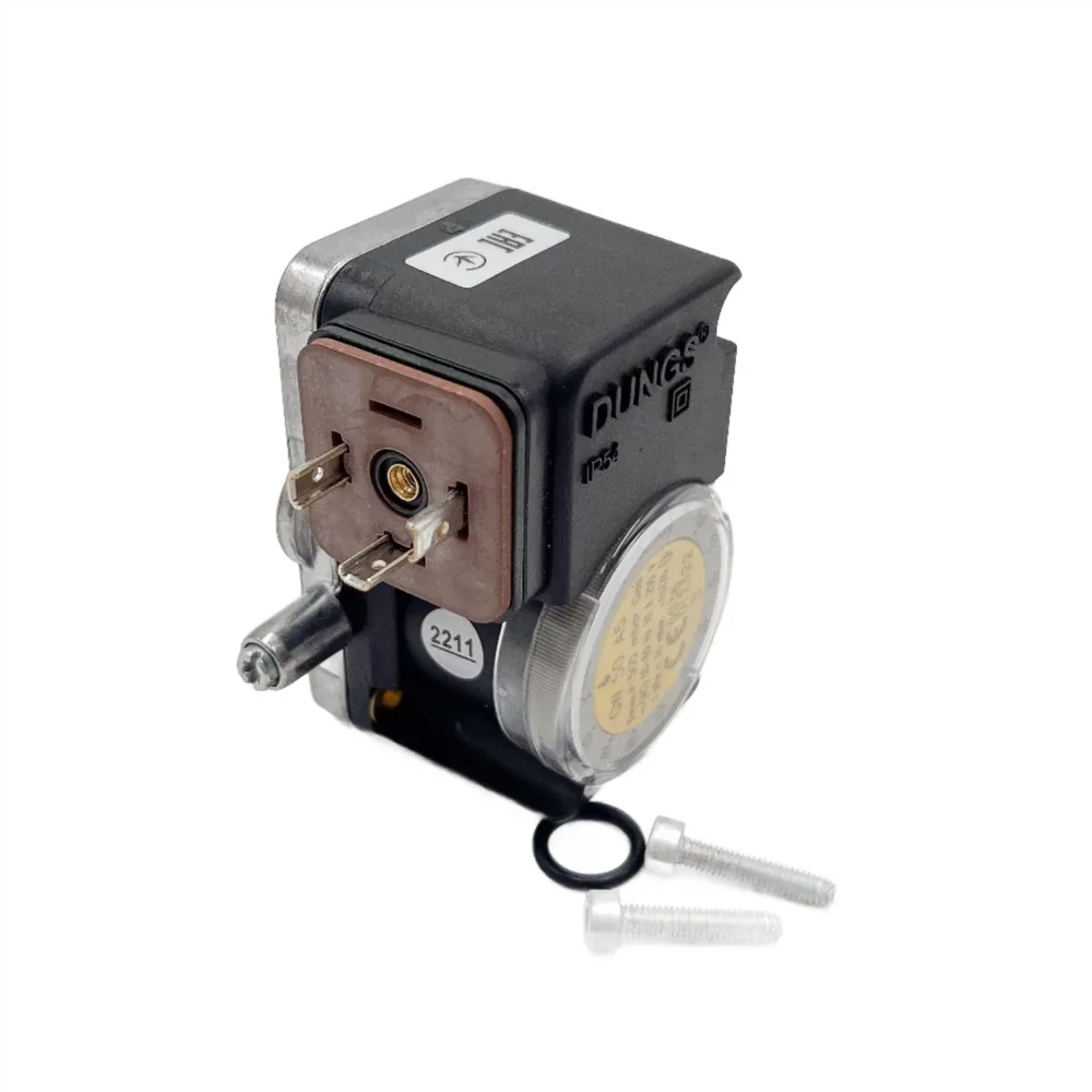 Presostato Dungs GW 150 A5 AG-G3-MS6-V12 fa-se, gas 5-150 mbar, conexión a bridas
